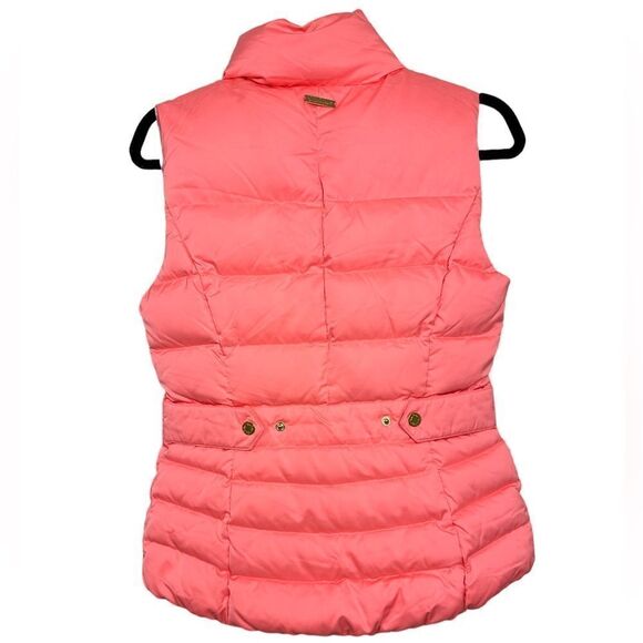 LILLY PULITZER Isabella Down Quilted Puffer Vest Pink Women's Size small - Picture 2 of 7